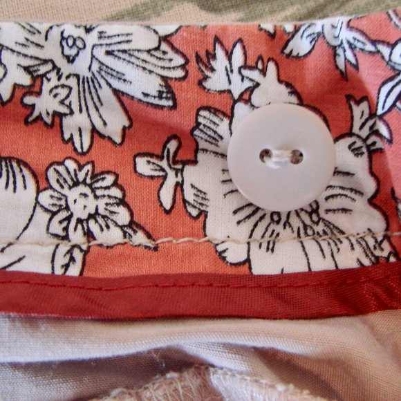 Anthropologie Elevenses Beige Tan Bow Front Flowy Shorts Size Zero 0 NWOT - Picture 11 of 11